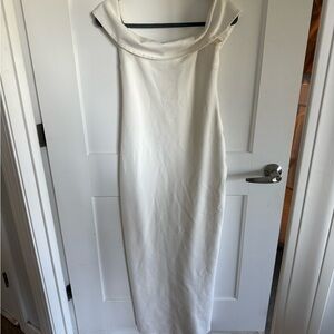 Lovers + Friends White Off-Shoulder Dress